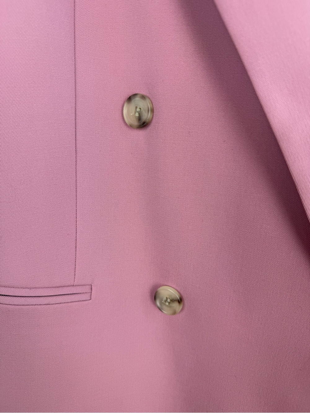 BOSS Hugo Boss Jericoa Stretch Wool Double-Breasted Blazer in Petal Pink US Sz 6 - Picture 6 of 10